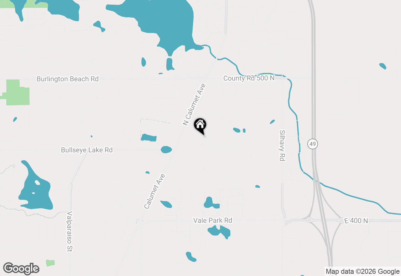 Map of 3615 Creekside Drive, Valparaiso, IN 46383