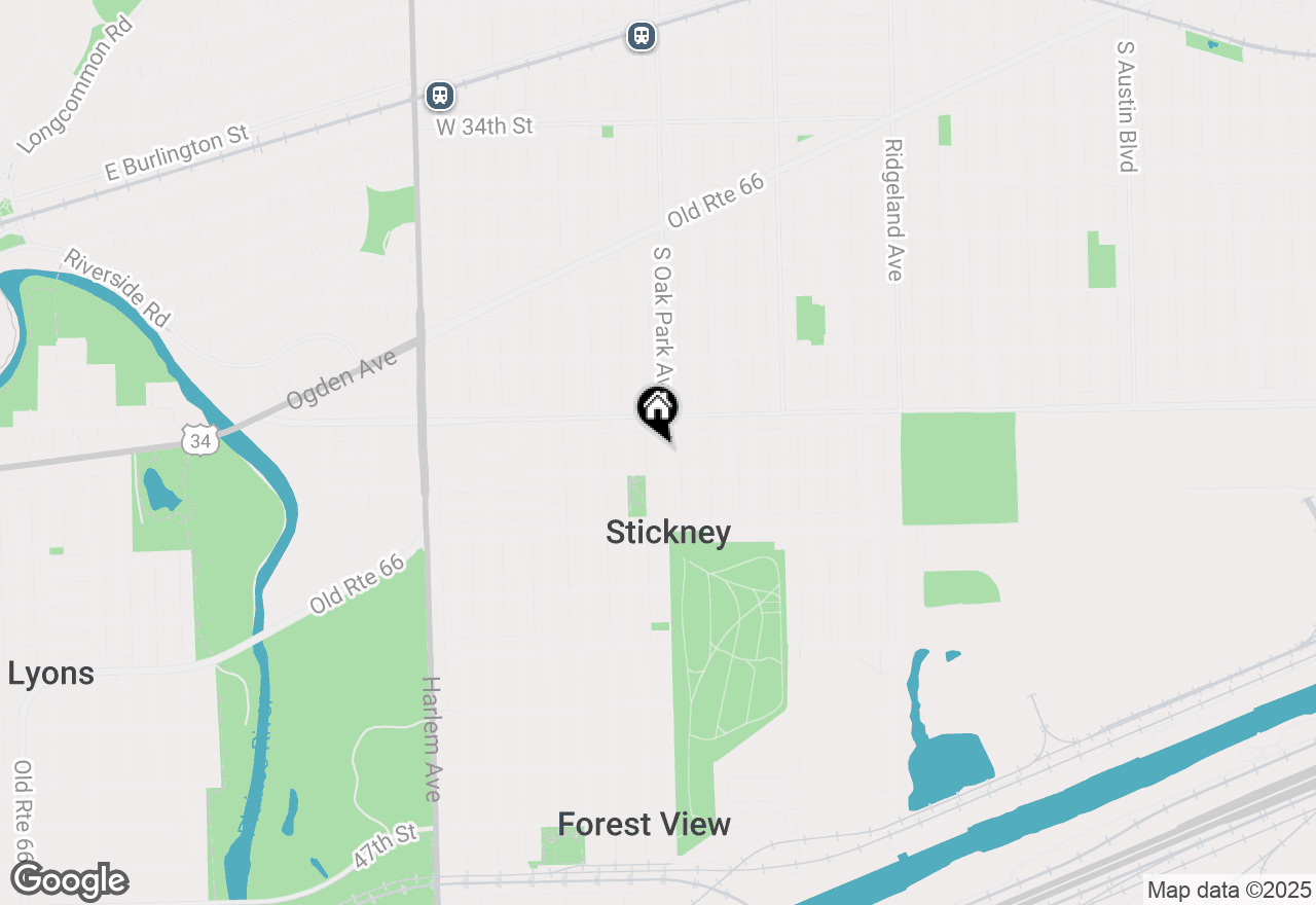 Map of 3922 Oak Park Avenue, Stickney, IL 60402