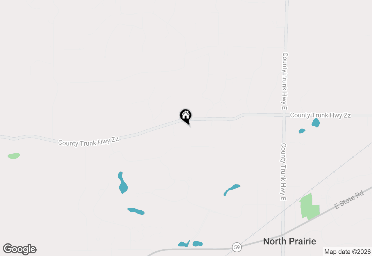 Map of S55W33749 County Road Zz, North Prairie, WI 53153