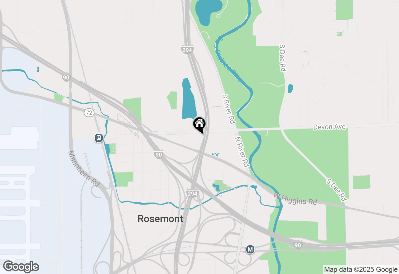 Map of 9614 W Higgins Road #2I, Rosemont, IL 60018