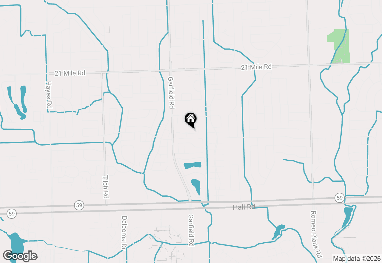 Map of 16832 Glenmoor Boulevard, Macomb, MI 48044