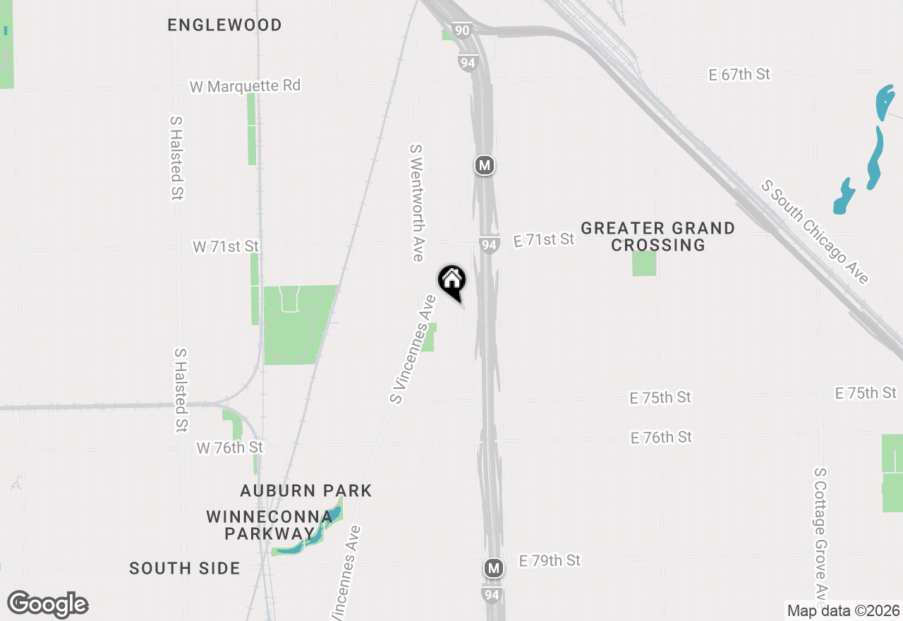 Map of 7243 S Perry Avenue, Chicago, IL 60621