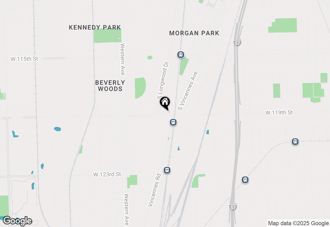 Map of (Address confidential), Chicago, Illinois 60643