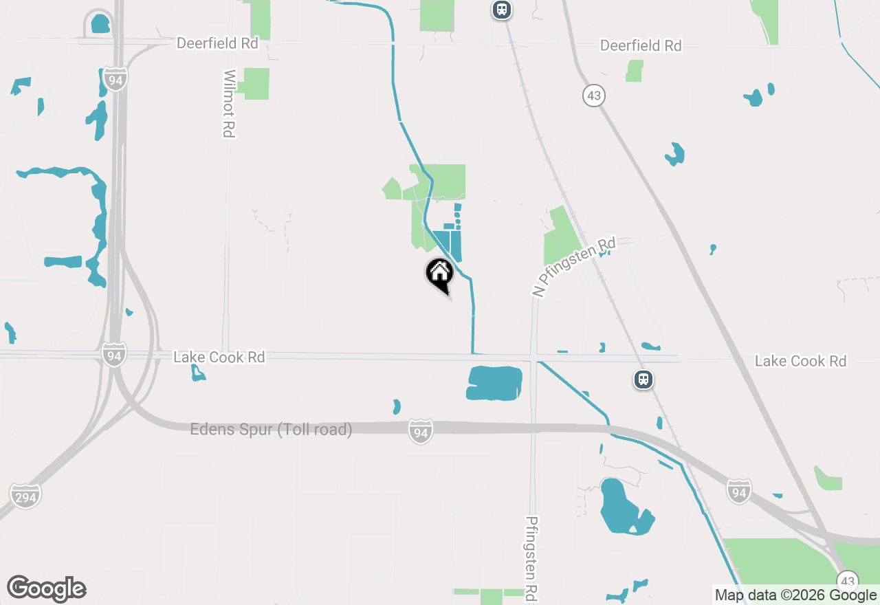Map of 121 Pine Street, Deerfield, IL 60015