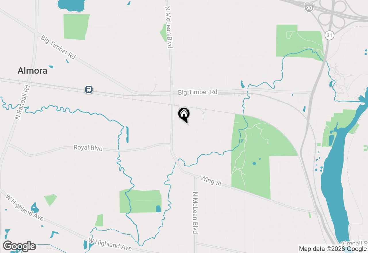 Map of 1440 Getzelman Drive #2N, Elgin, IL 60123