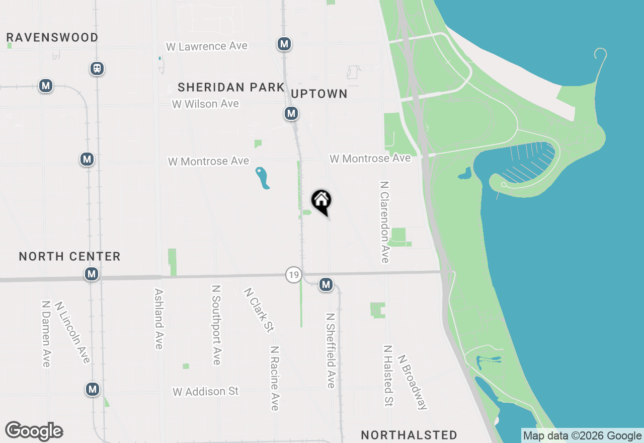Map of 4144 N Sheridan Road #604, Chicago, IL 60613