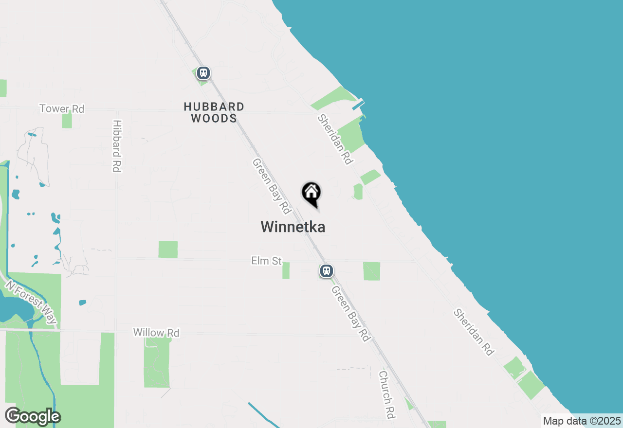 Map of 795 Pine Street, Winnetka, IL 60093