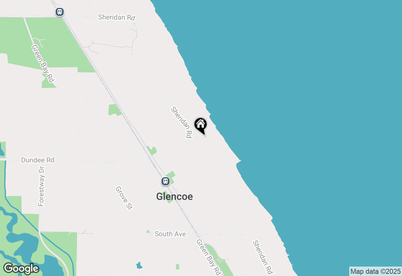 Map of 100 Hogarth Lane, Glencoe, IL 60022