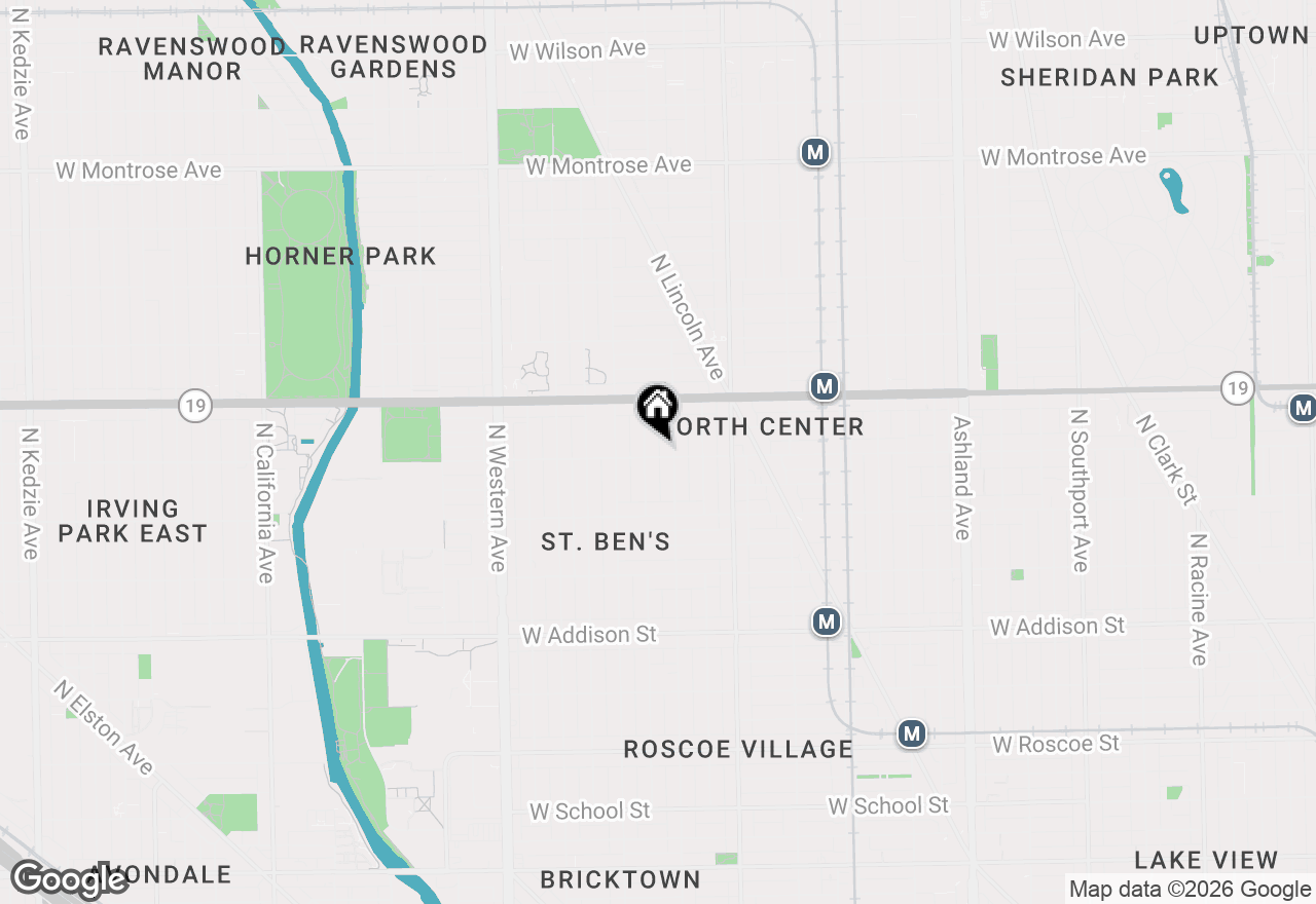 Map of 2114 W Byron Street #1, Chicago, IL 60618