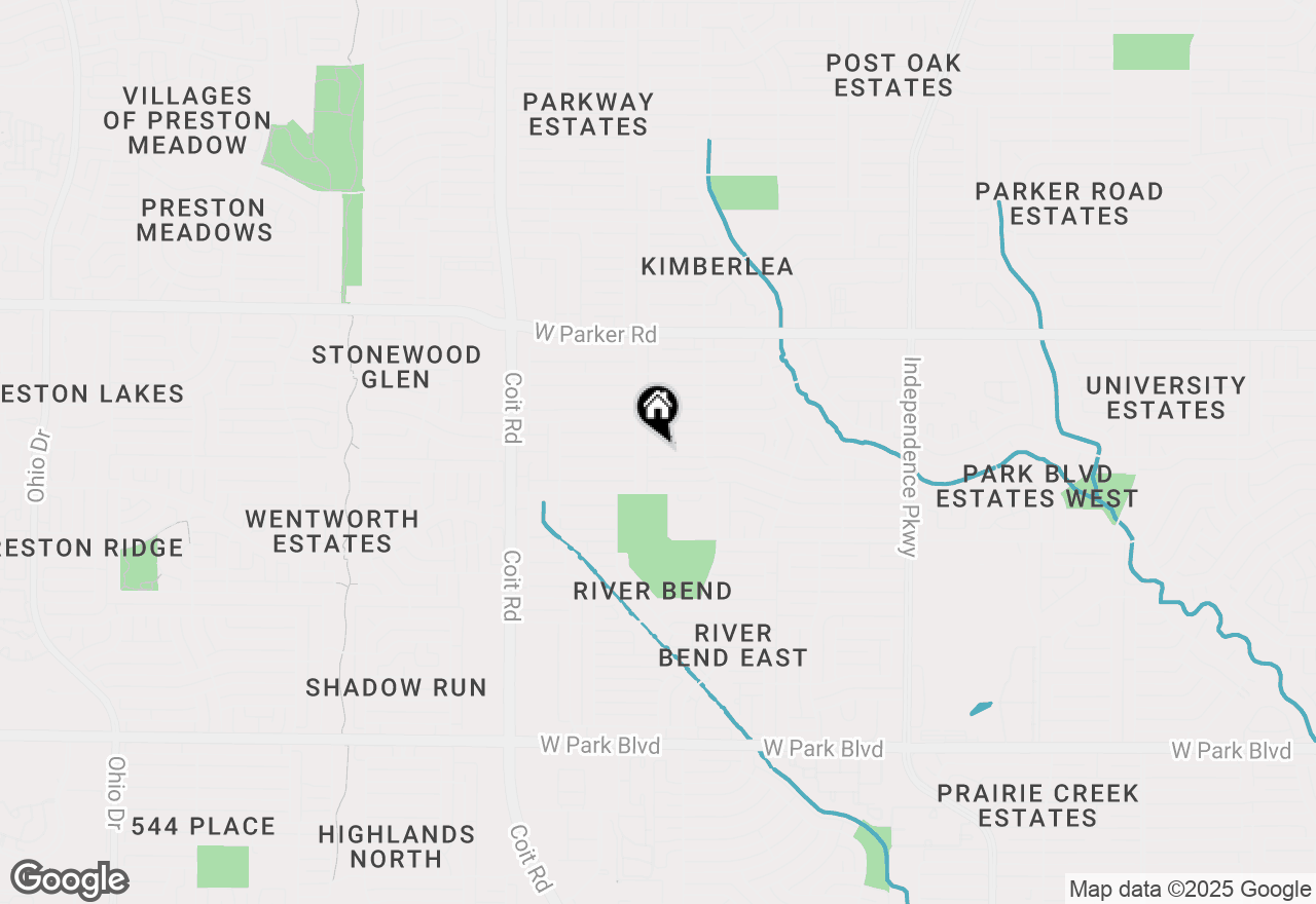 Map of 3628 Big Horn Trail, Plano, TX 75075