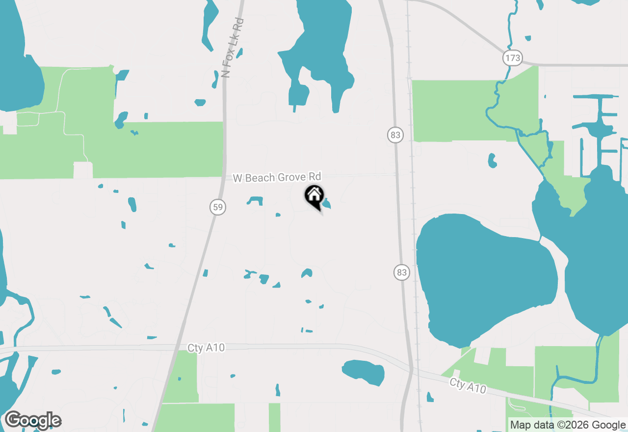 Map of 23855 W Sarah Court, Antioch, IL 60002