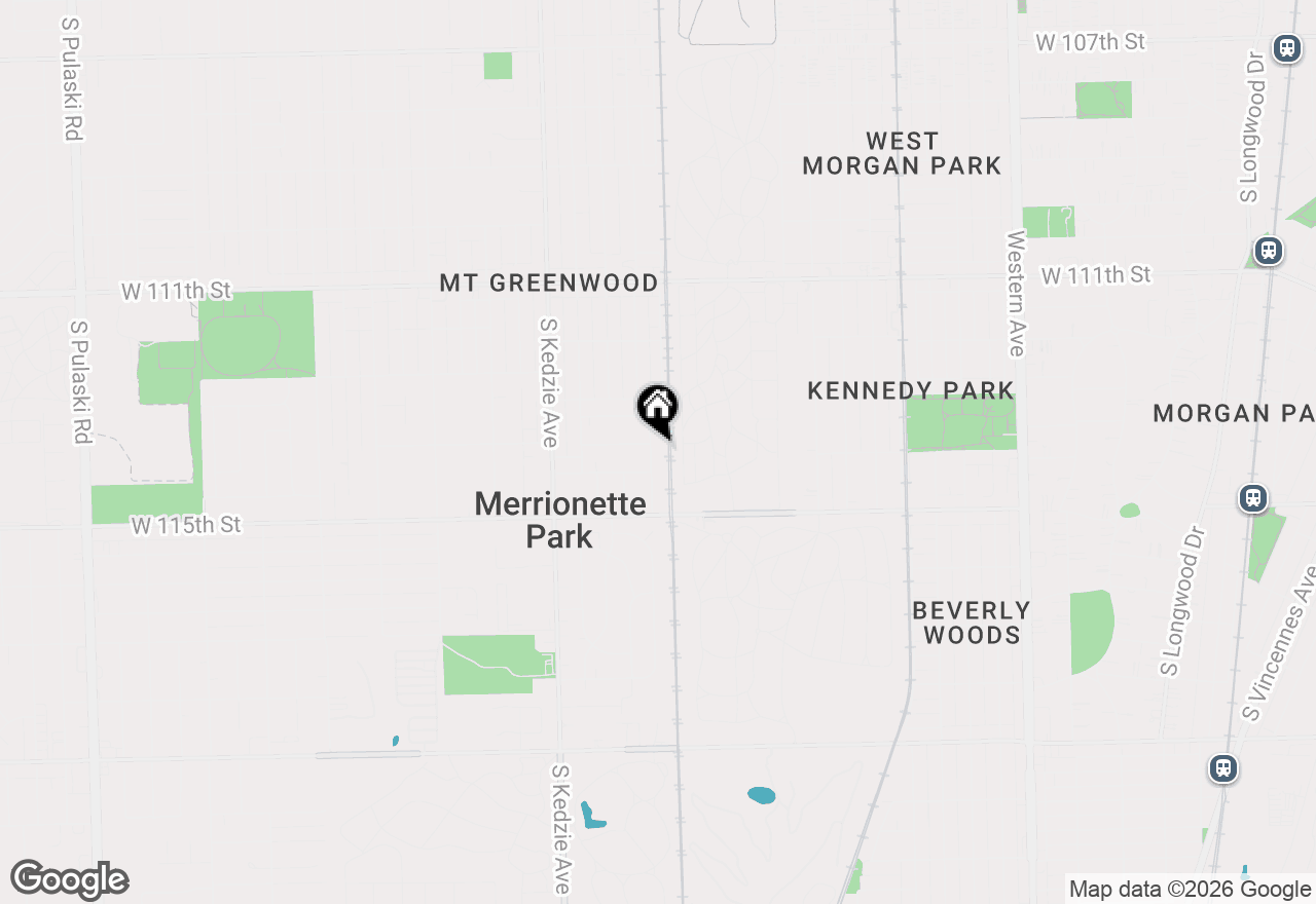 Map of 11401 S Whipple Street, Merrionette Park, IL 60803