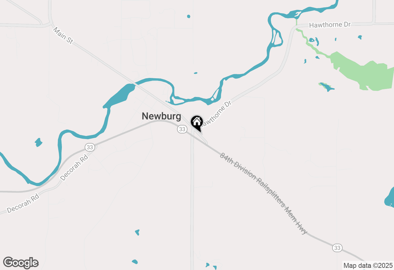 Map of 3498 State Road 33, Newburg, WI 53095