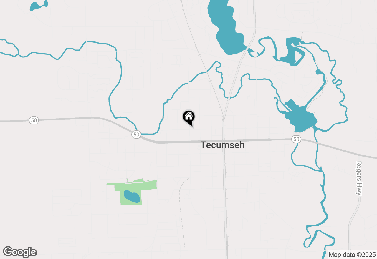 Map of 203 N Union, Tecumseh, MI 49286