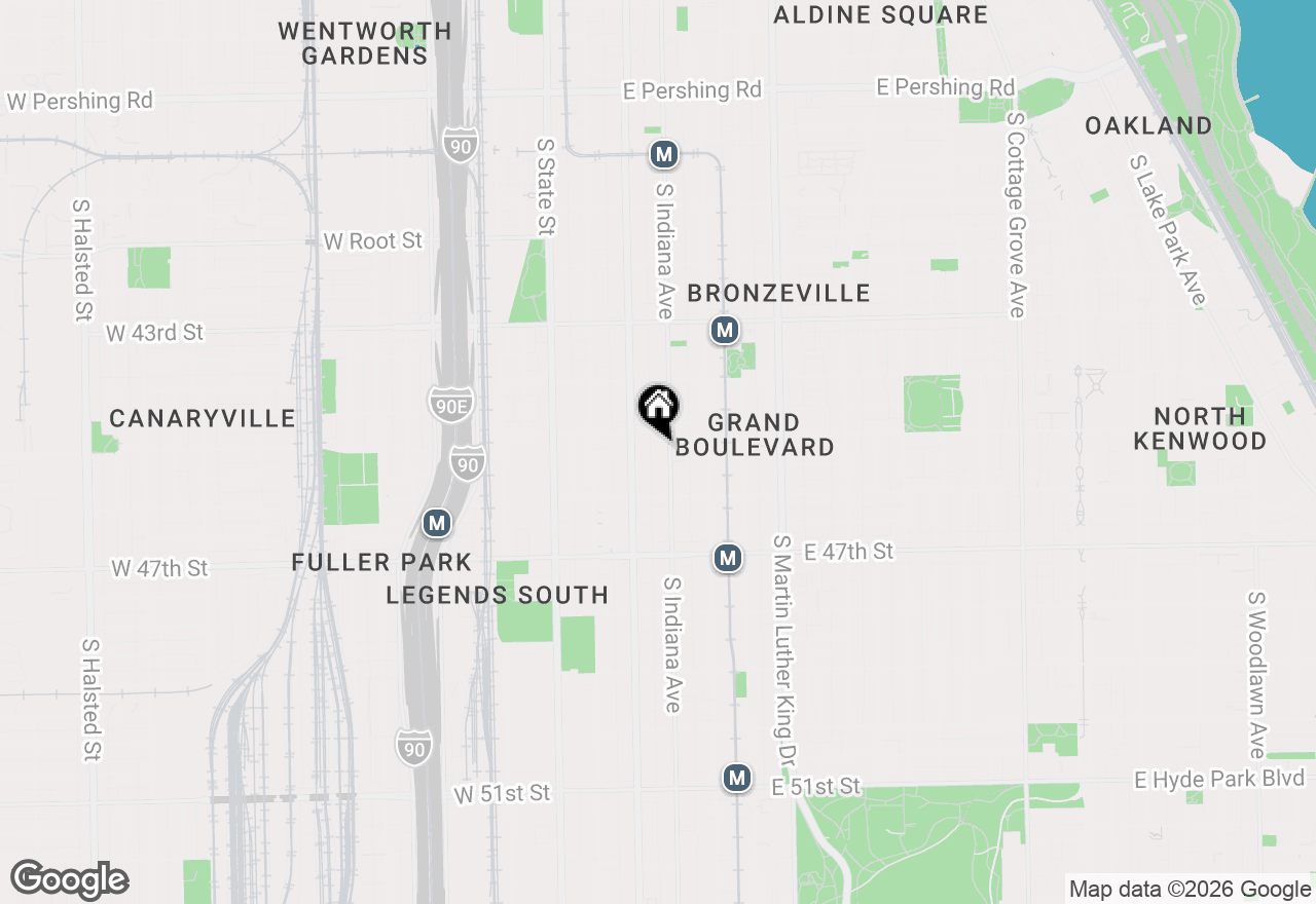 Map of 4516 S Indiana Avenue #2, Chicago, IL 60653