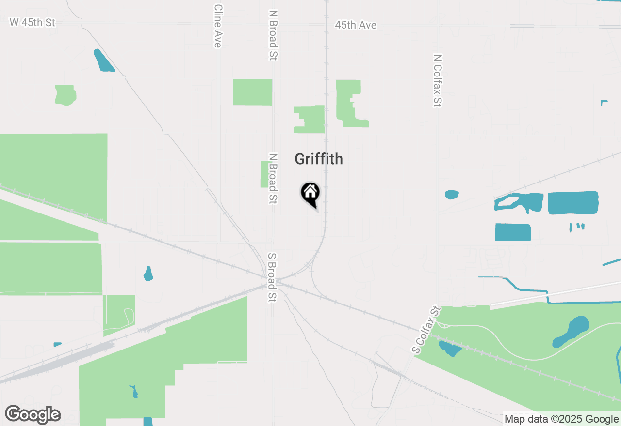 Map of 202 N Indiana Street, Griffith, IN 46319