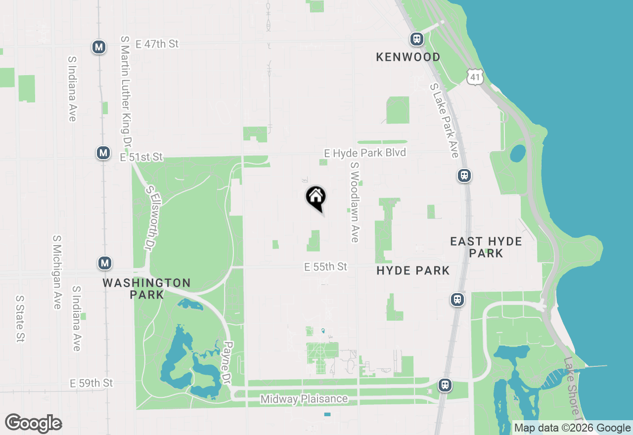 Map of 5342 S Greenwood Avenue #3, Chicago, IL 60615