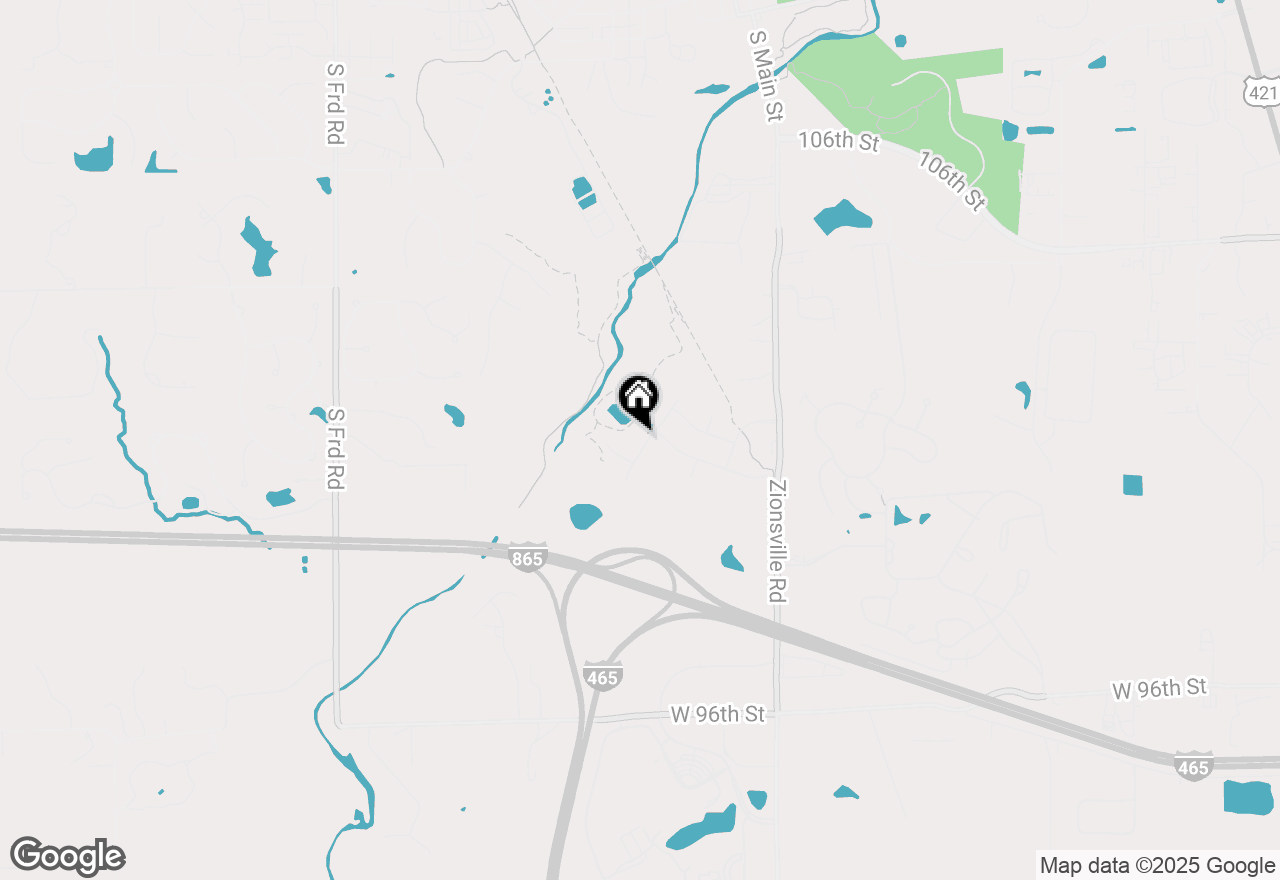 Map of 10294 Pigato Drive, Zionsville, IN 46077