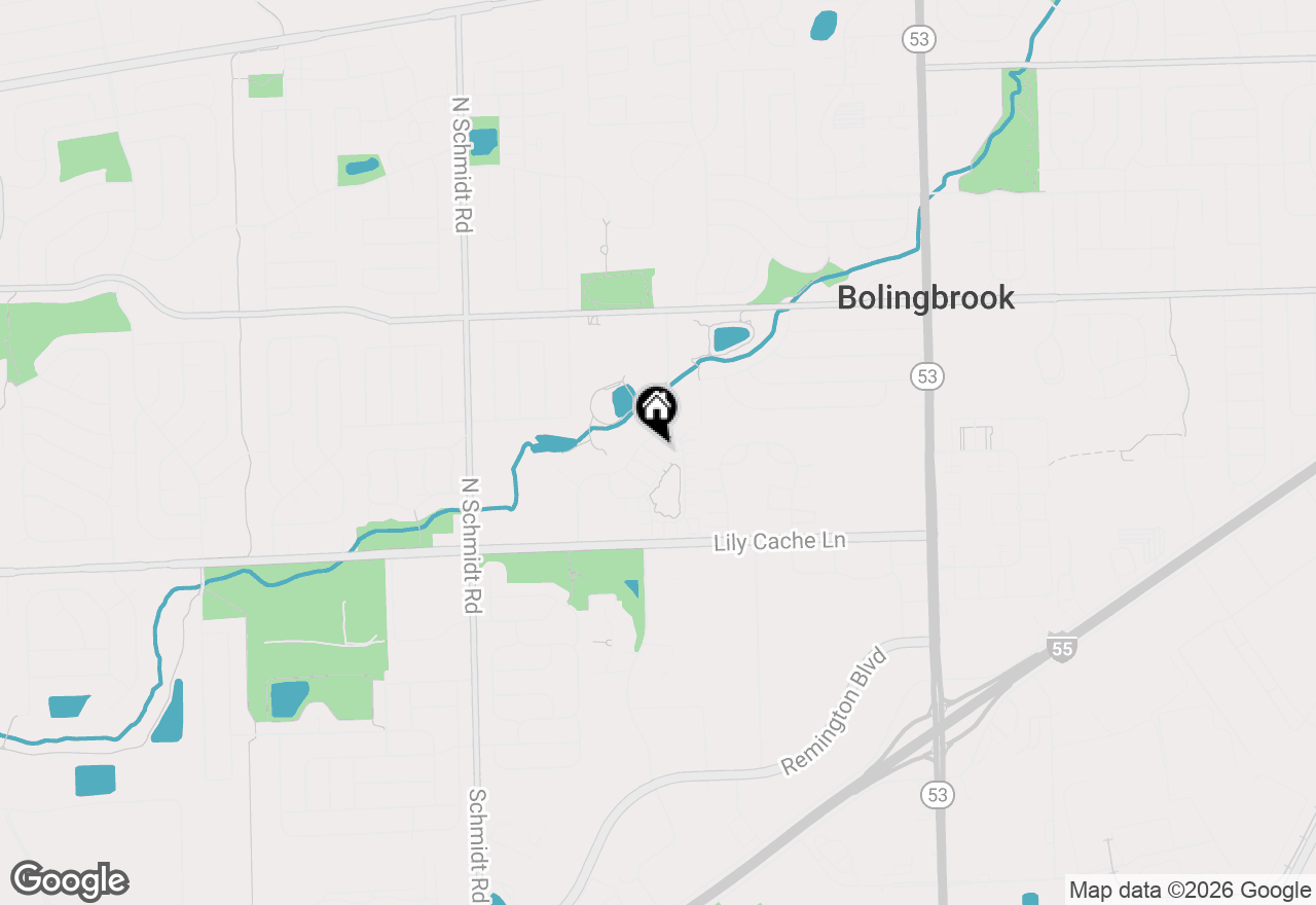 Map of 372 Windsong Court, Bolingbrook, IL 60440
