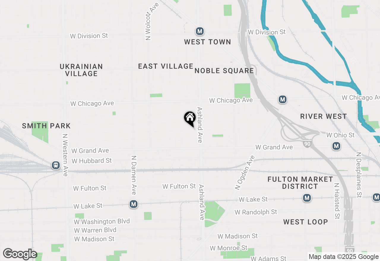Map of 1638 W Ontario Street, Chicago, IL 60622