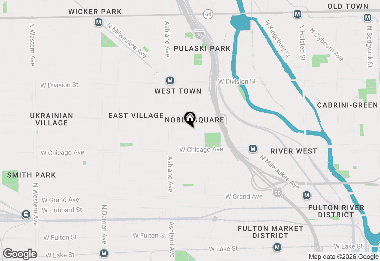 Map of 1450 W Chestnut Street #2, Chicago, IL 60642