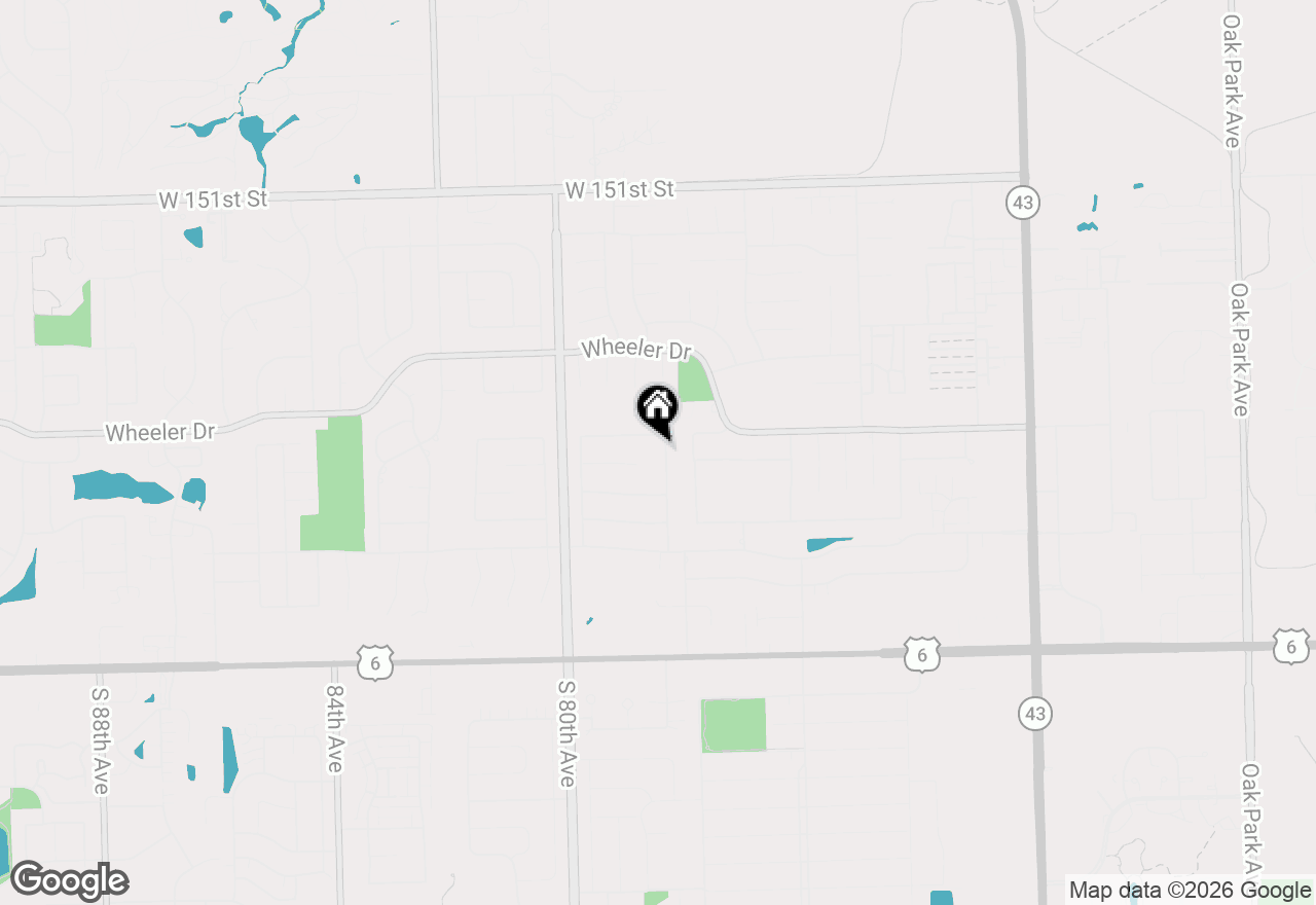 Map of 15518 Harbor Town Drive, Orland Park, IL 60462