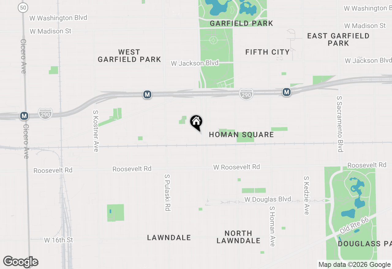 Map of 3819 W Arthington Street, Chicago, IL 60624