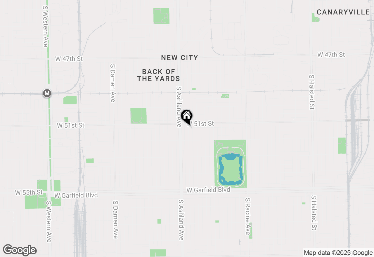 Map of 5114 S Justine Street, Chicago, IL 60609