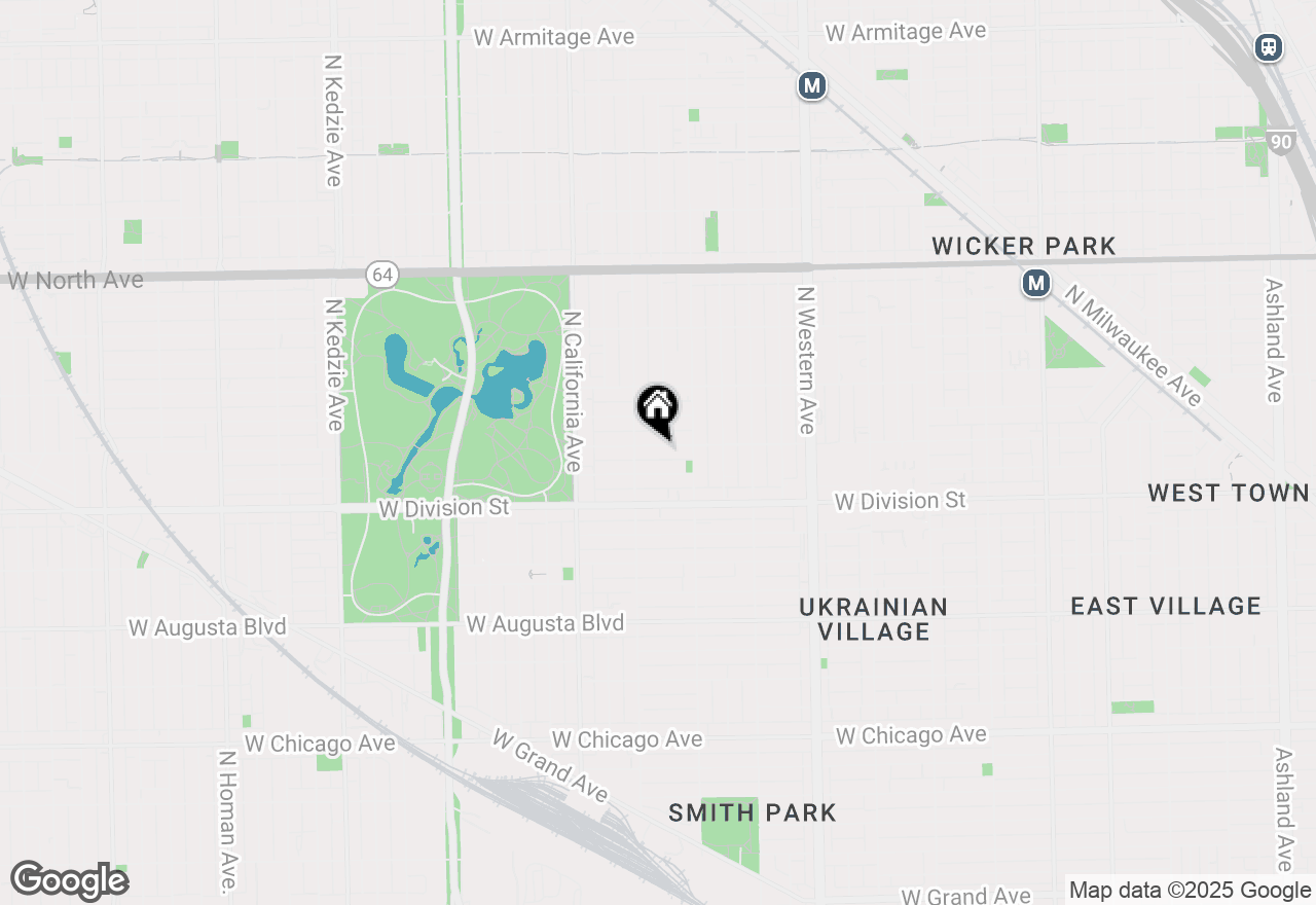 Map of 2637 W Potomac Avenue #3, Chicago, IL 60622
