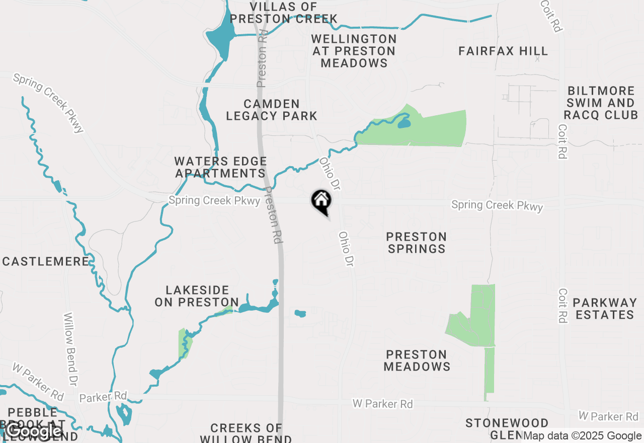 Map of 4708 W Spring Creek Parkway #1308, Plano, TX 75024