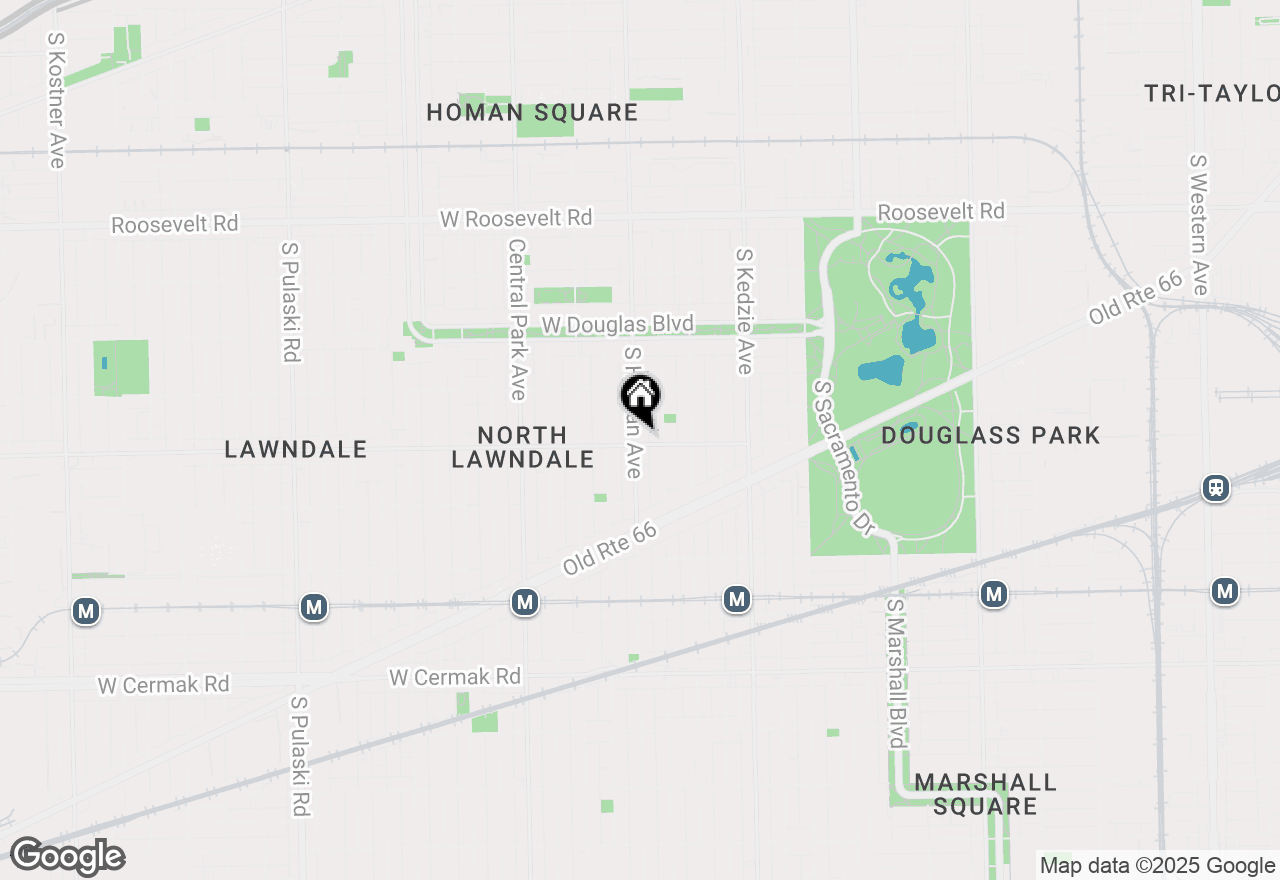 Map of 1557 S Homan Avenue, Chicago, IL 60623