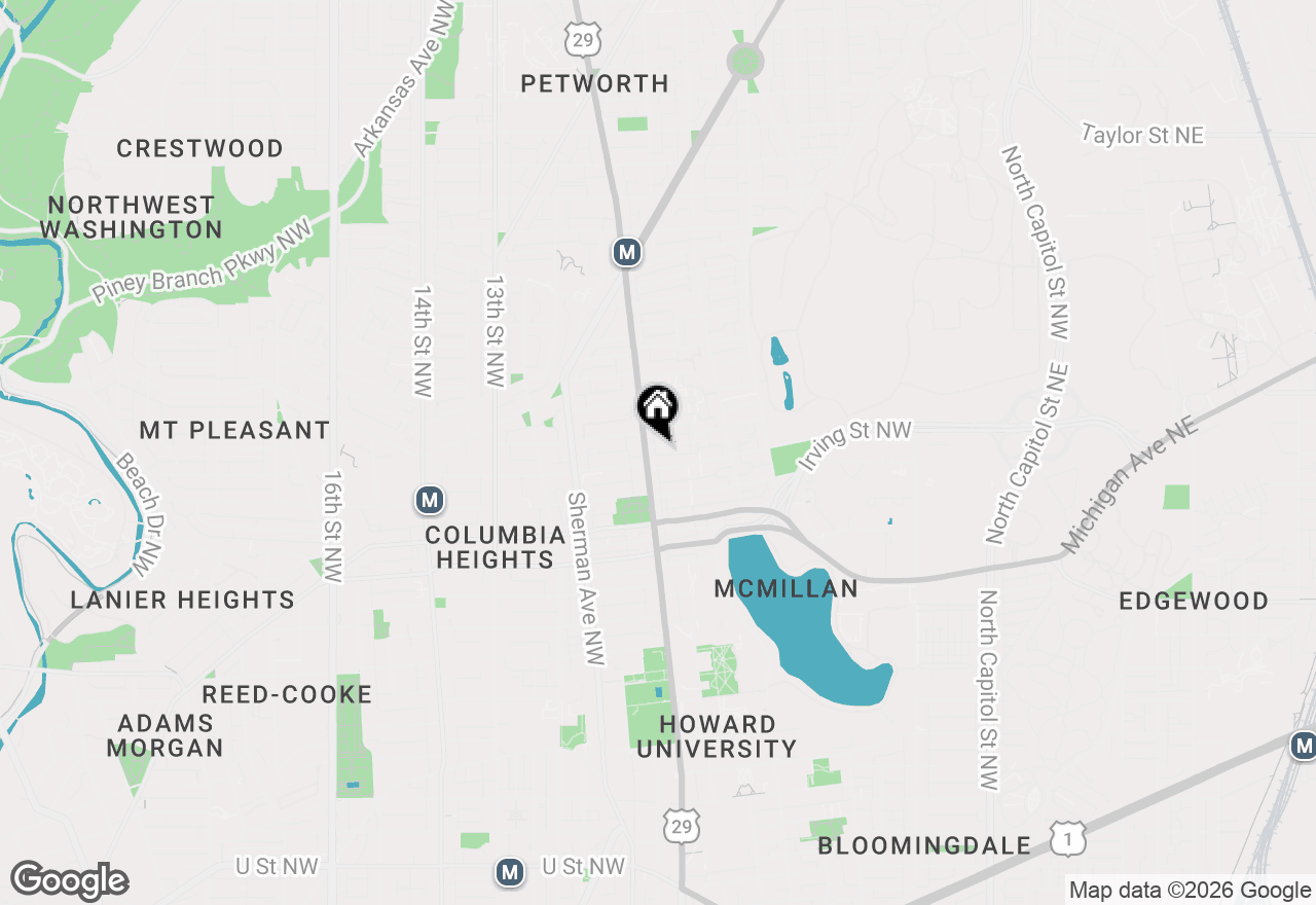 Map of 646 Keefer Place Nw, Washington, DC 20010