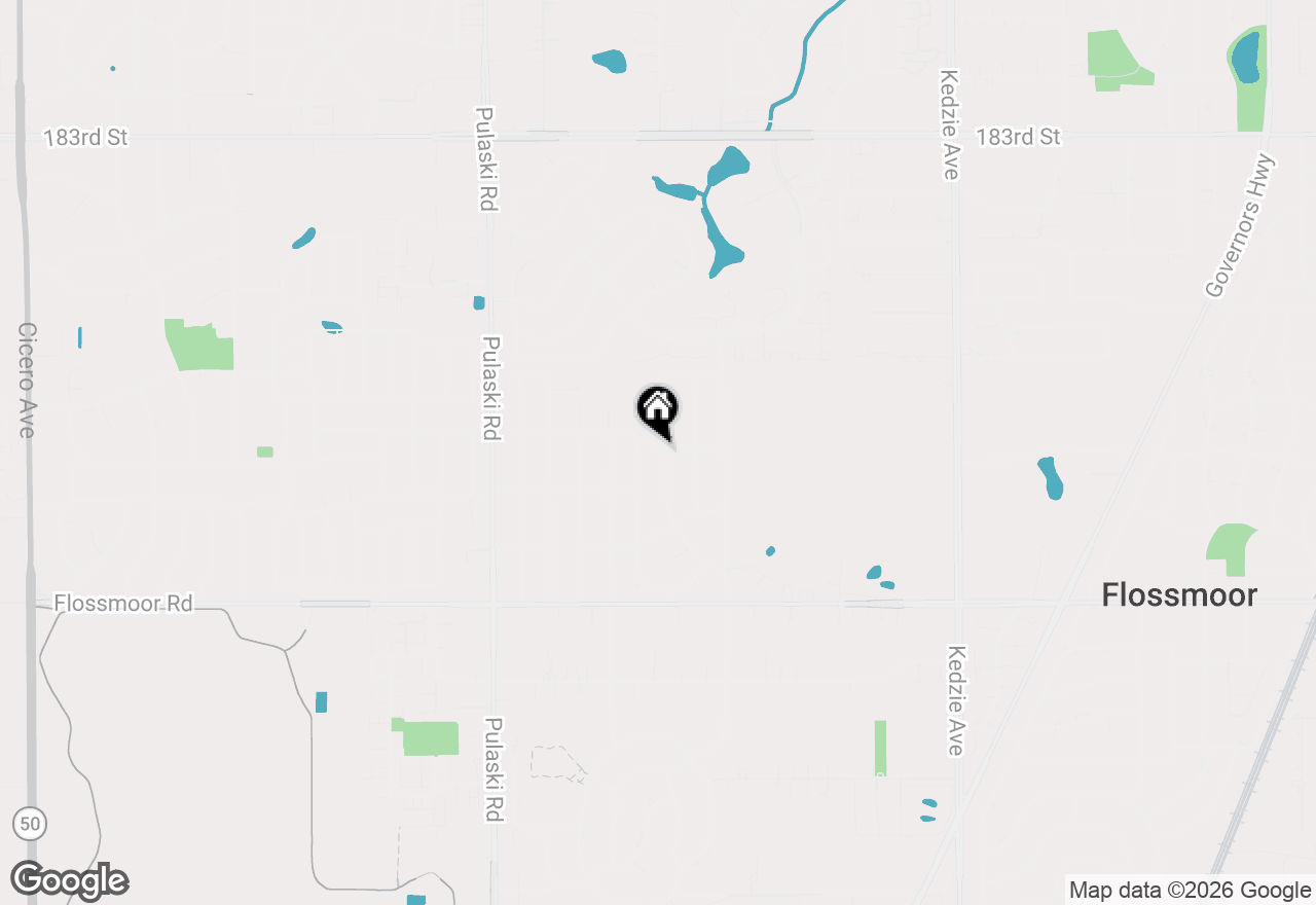 Map of 800 Elm Street, Flossmoor, IL 60422