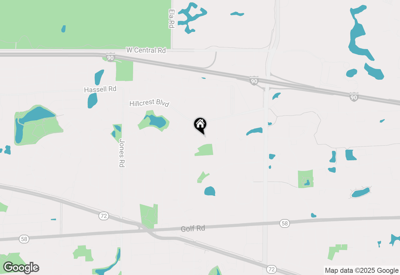 Map of 1685 Kent Road, Hoffman Estates, IL 60169