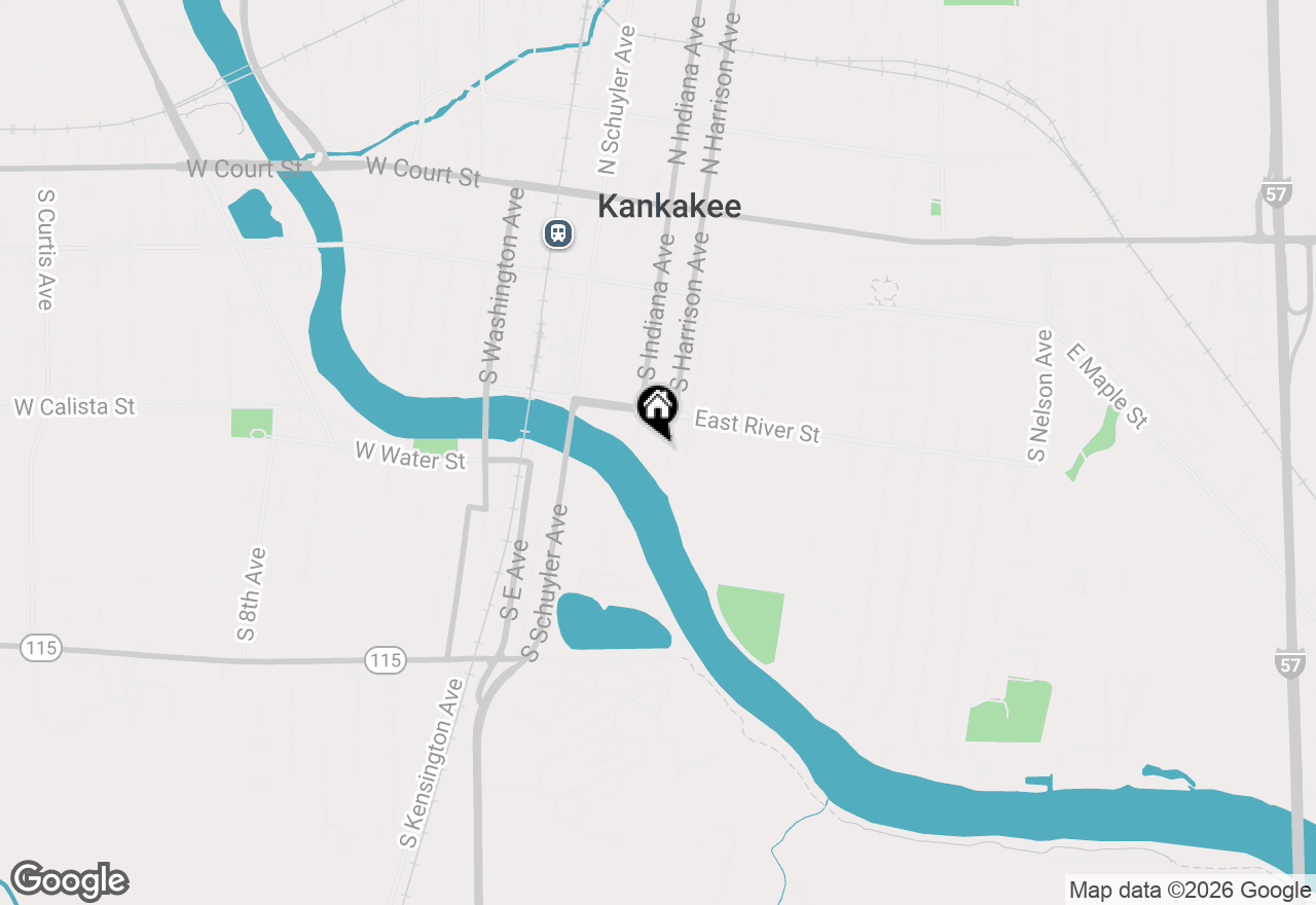 Map of 687 S Harrison Avenue, Kankakee, IL 60901