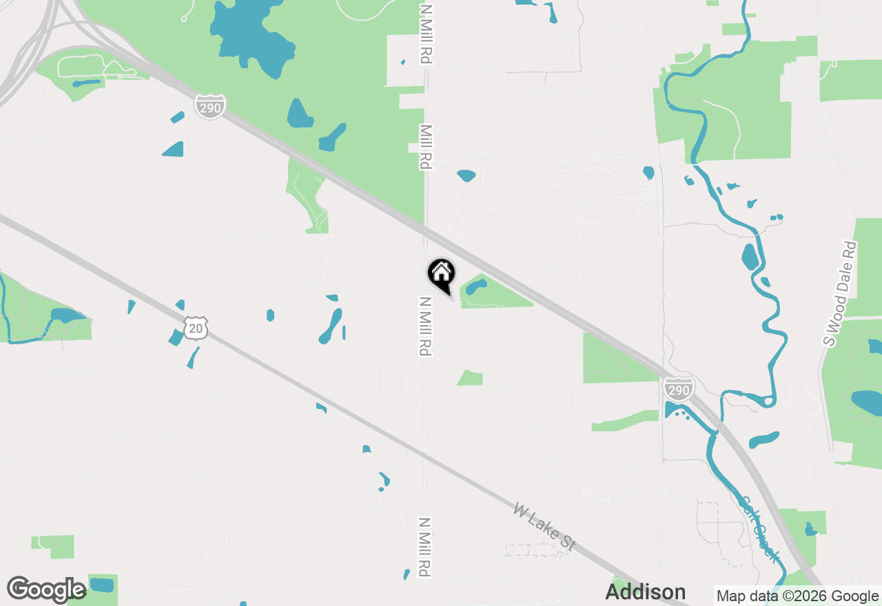 Map of 539 W Eggerding Drive, Addison, IL 60101