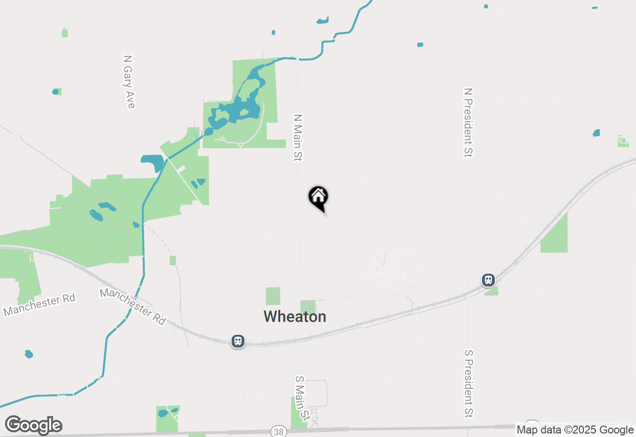 Map of 201 E Madison Avenue, Wheaton, IL 60187