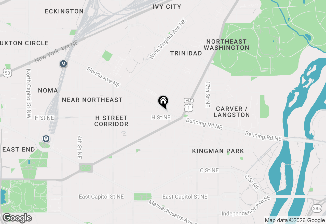 Map of 1367 Ne Florida Avenue #302, Washington, DC 20002