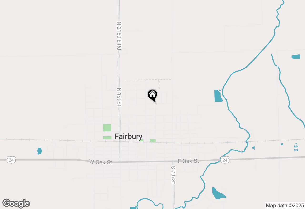 Map of 209 E Wanda Lane, Fairbury, IL 61739