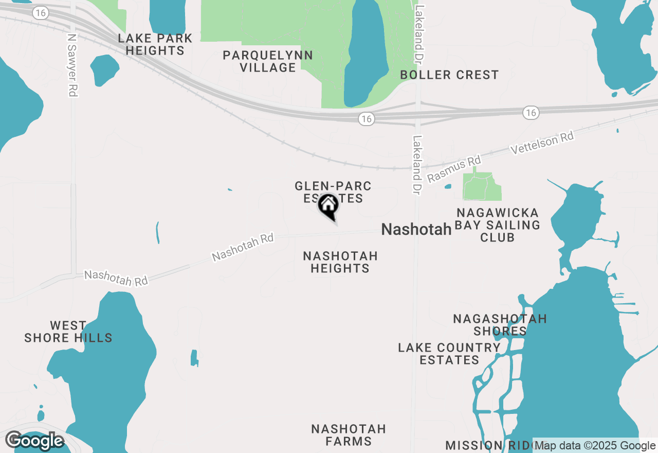 Map of N42W33349 Glen View Ct, Nashotah, WI 53058