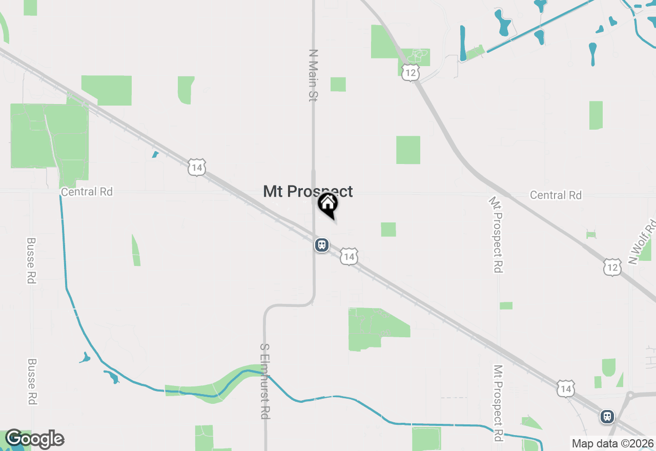 Map of 100 S Emerson Street #204, Mount Prospect, IL 60056