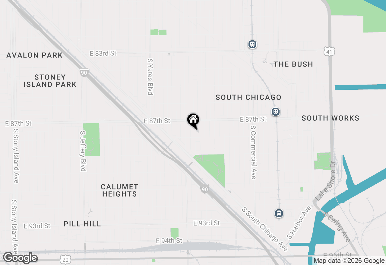 Map of 8744 S Saginaw Avenue, Chicago, IL 60617