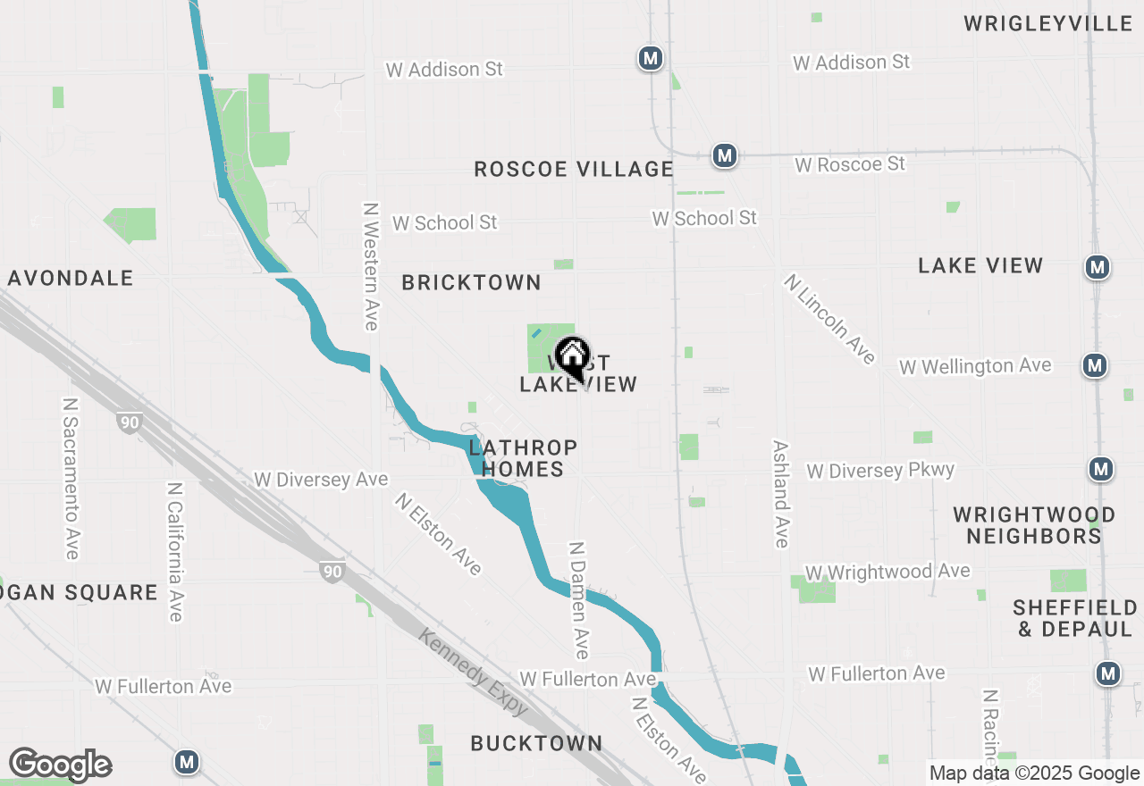 Map of 2936 N Damen Avenue #3, Chicago, IL 60618