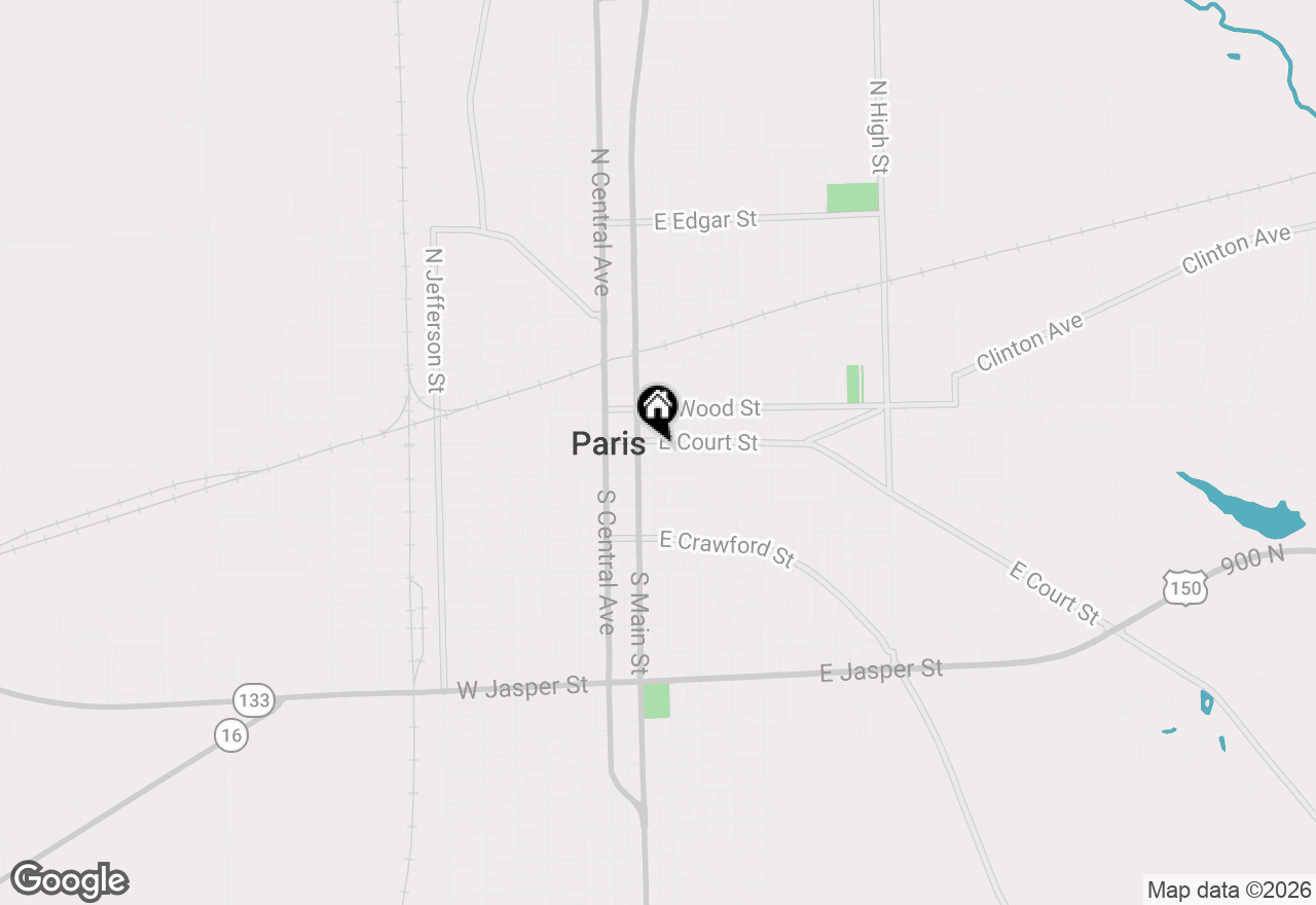 Map of 118 E Court Street, Paris, IL 61944