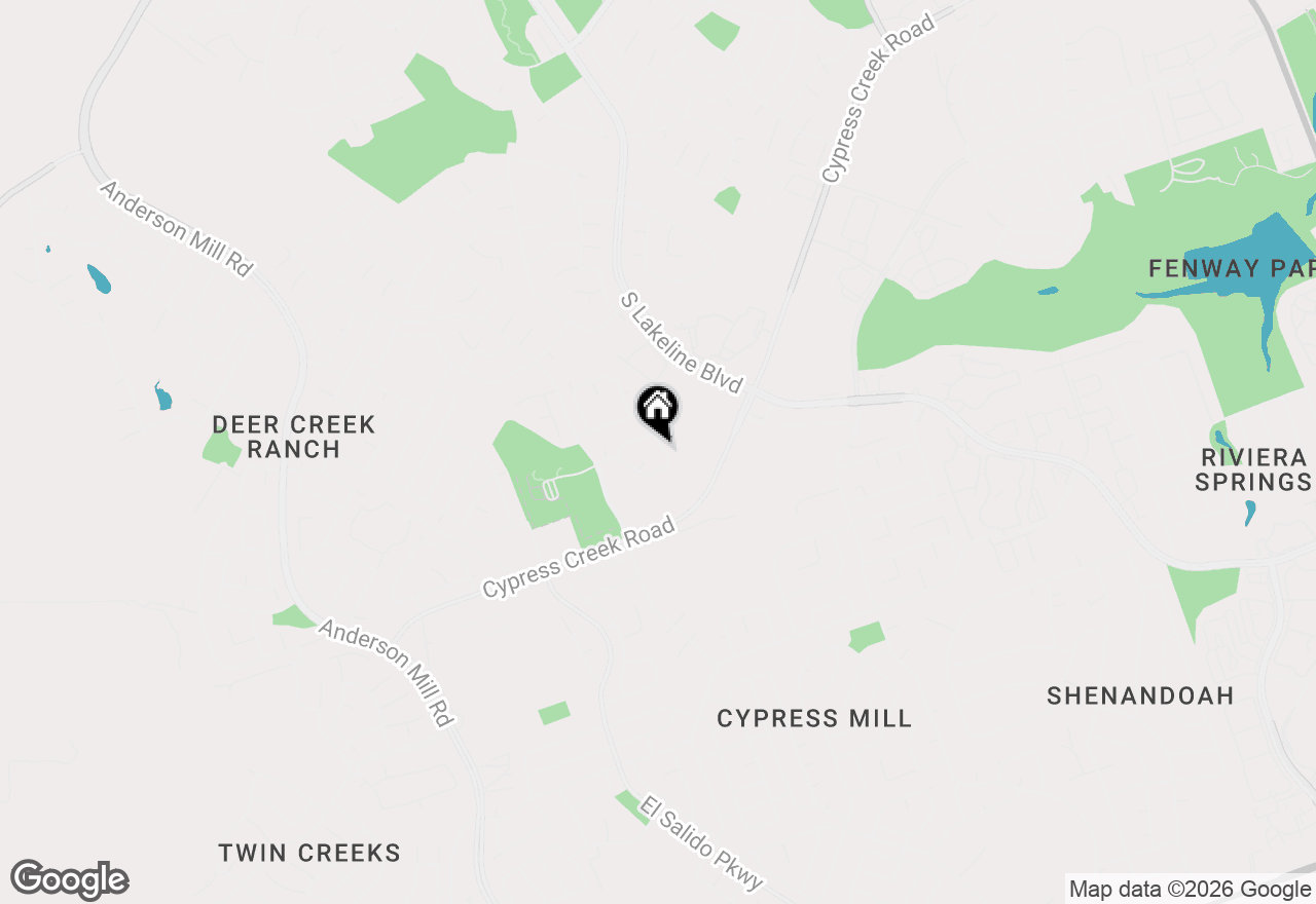 Map of 1909 Summer Rain Dr, Cedar Park, TX 78613