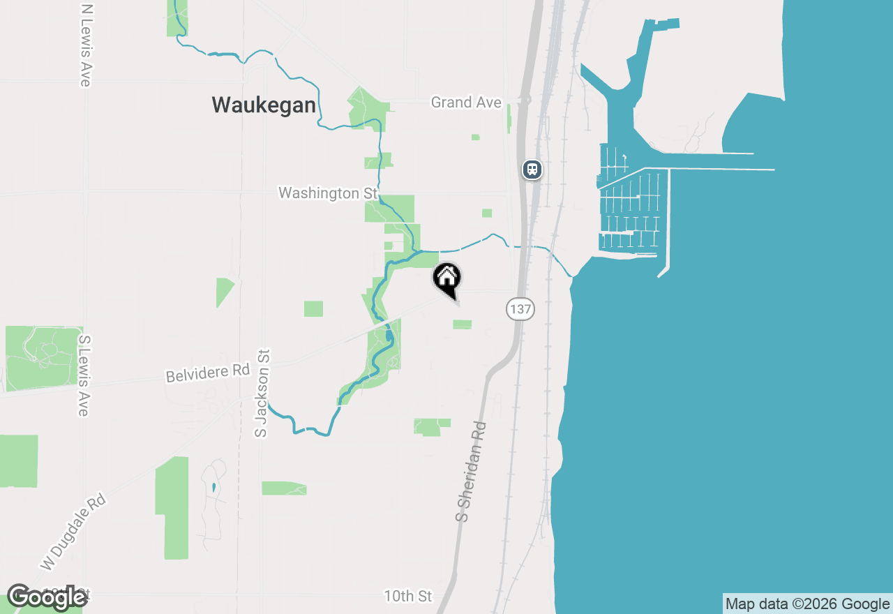 Map of 320 S Martin Luther King Jr Avenue, Waukegan, IL 60085