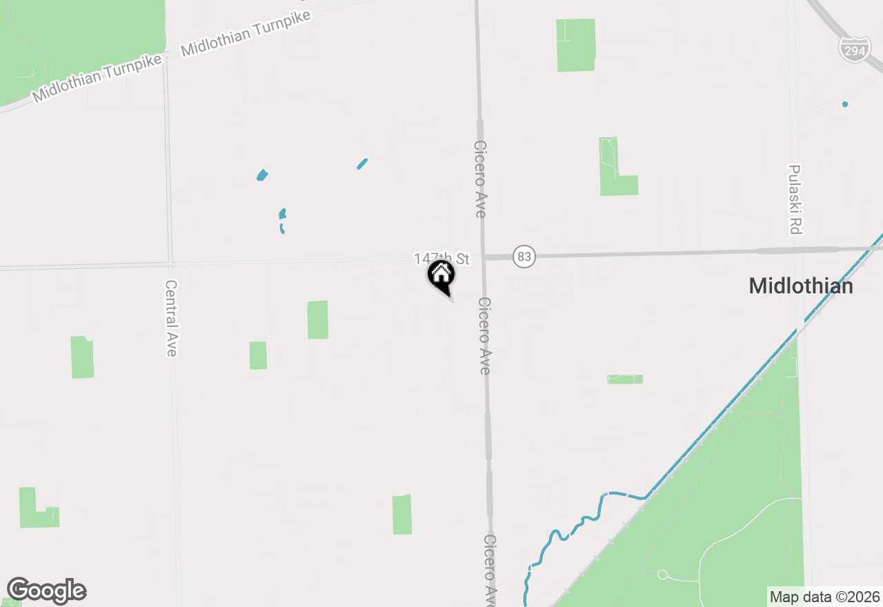 Map of 14807 Becky Court, Oak Forest, IL 60452