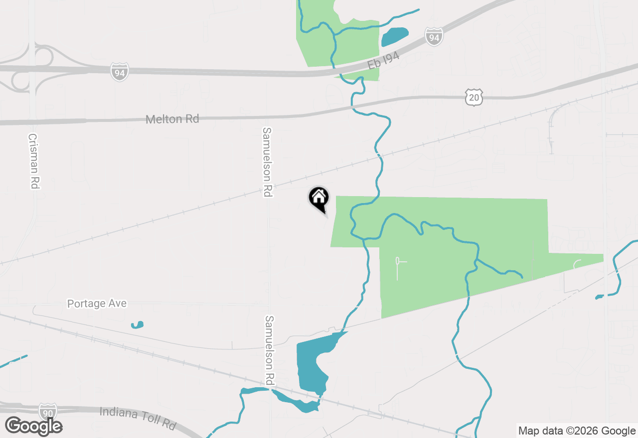 Map of 6874 Mercedes Avenue, Portage, IN 46368