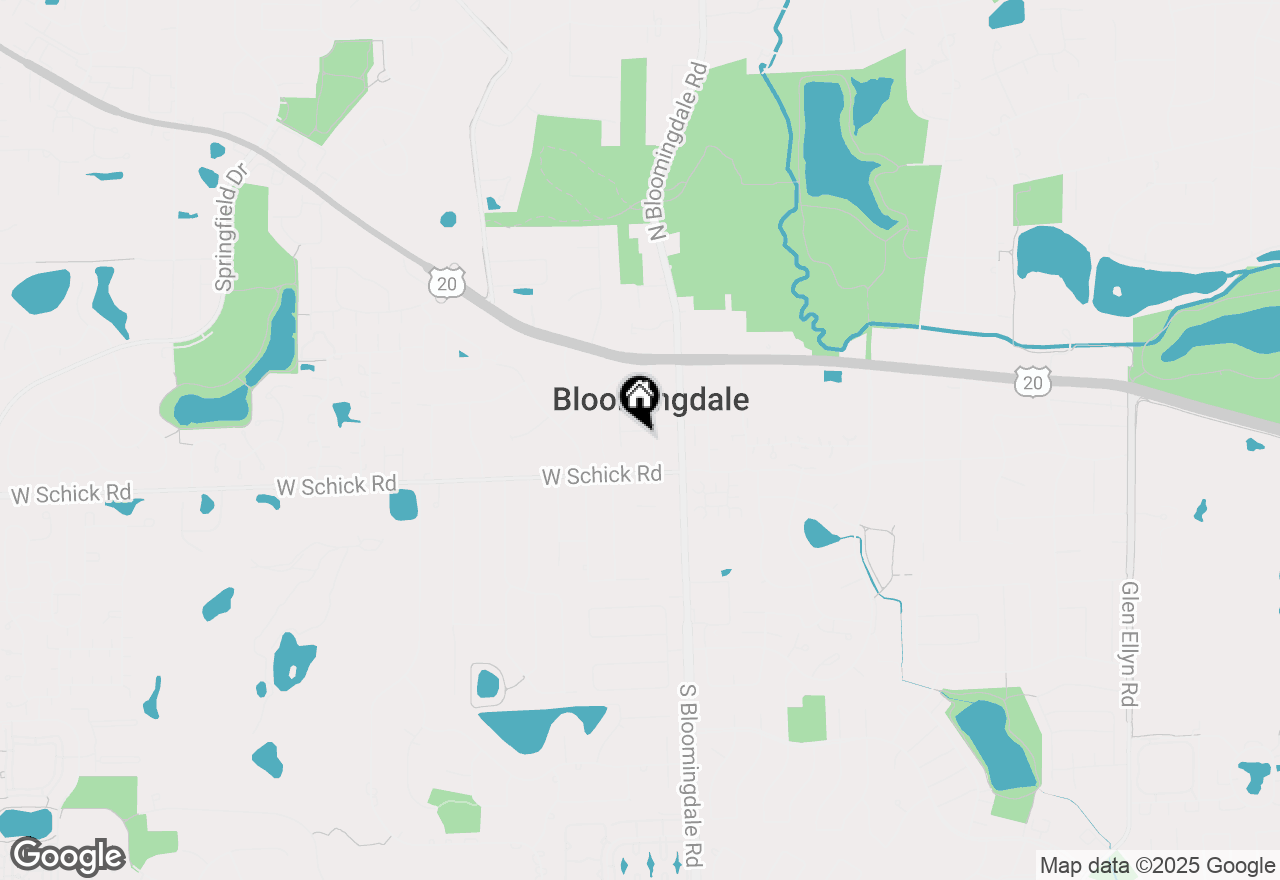 Map of 114 Washington Street, Bloomingdale, IL 60108