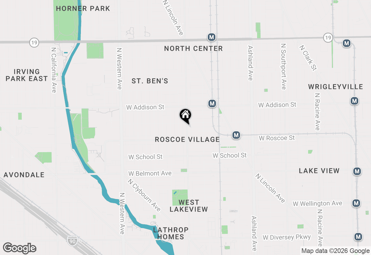 Map of 3444 N Damen Avenue, Chicago, IL 60618